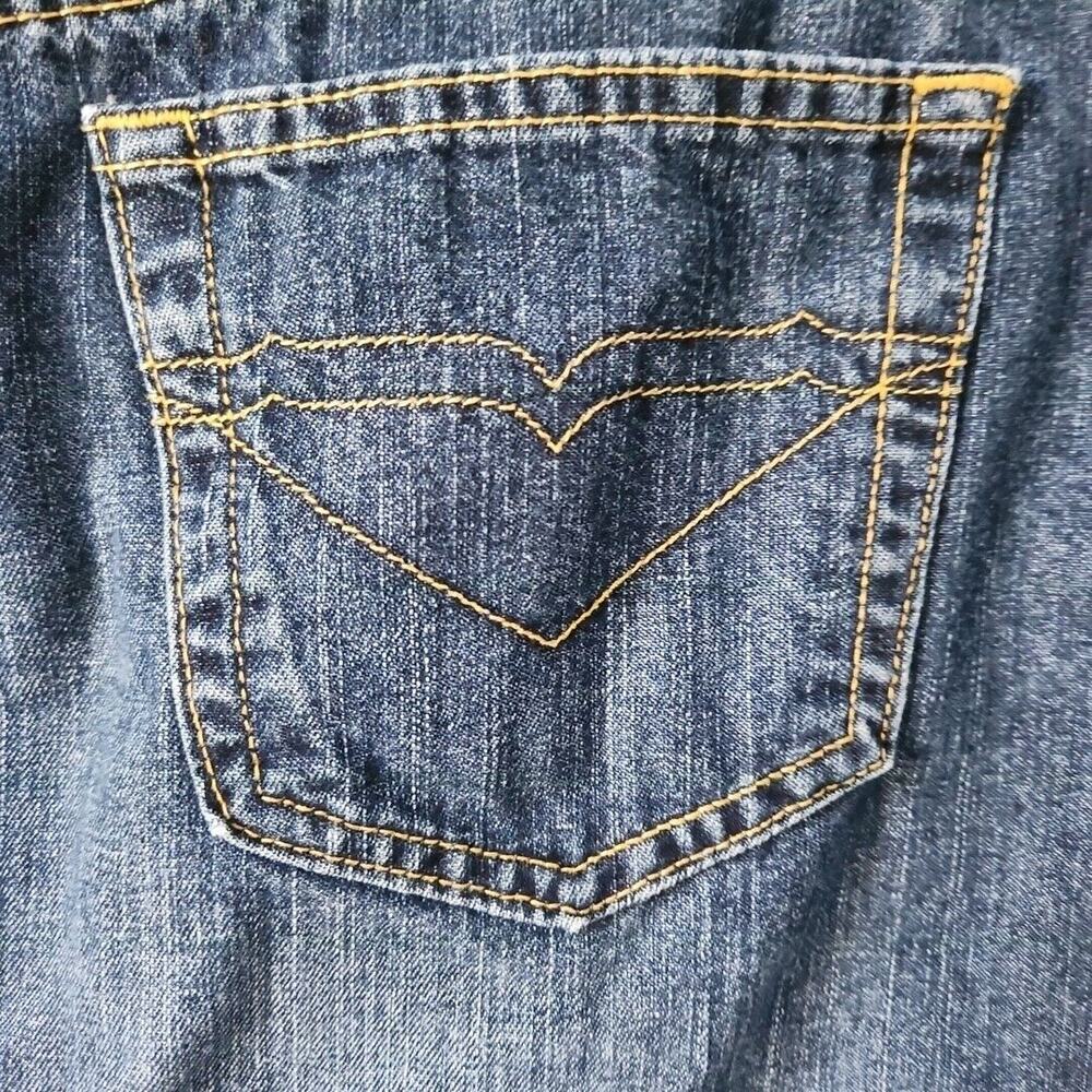 Quiksilver Juniors Size 13 Dark Wash Denim A Line Back Slit Roxy Jean Skirt - Picture 6 of 9